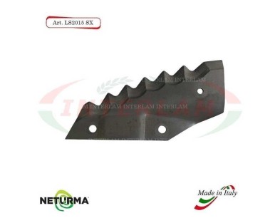 LS2015SX - Left - Knife for mixer wagon UNIFEED - Vertical - Toothed - Folded - TRIOLET - (5 Pz.)