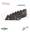 LS2015SX - Tungsten  - Left - Knife for mixer wagon UNIFEED - Vertical - Toothed  - FOLDED  - Piegata - TRIOLET - (5 Pcs)