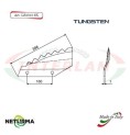 LS2015SX - Tungsten  - Left - Knife for mixer wagon UNIFEED - Vertical - Toothed  - FOLDED  - Piegata - TRIOLET - (5 Pcs)