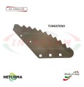 LS2021SX - TUNGSTEN - Left - Knife for mixer wagon UNIFEED - Vertical - Toothed - FARESIN - (5 Pz.)