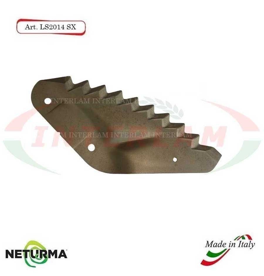 LS2014SX -Left - Knife for mixer wagon UNIFEED - Vertical - Toothed  FOLDED - TRIOLET - (5 Pz.)
