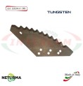 Right toothed knife for UNIFEED vertical mixer wagon LS 2004-1 DX - Tungsten - TALMIX - (2 Pz.)