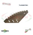 LS2004-1-DX - TUNGSTEN - Right - Knife for mixer wagon UNIFEED - Vertical - Toothed - STORTI  (2 Pcs.)