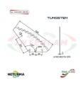 LS2006TLSX - TUNGSTENO - Lama per Carri UNIFEED - LAZZARONI - (5 Pz.)