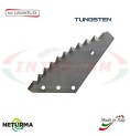 Left toothed knife for UNIFEED vertical mixer wagon LS 2006 TL SX - Tungsten - CRAI - (5 Pcs.)