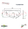LS1000DX - TUNGSTENO - Lama per Carri UNIFEED - LUCLAR - MUTTI - ITALMIX - OMAS - SGARIBOLDI - (5 Pz.)