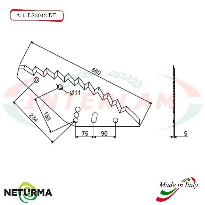 Lama per Carri UNIFEED LS 2012 DX - MAYER