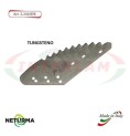 LS2023DX - TUNGSTEN - Right - Knife for mixer wagon UNIFEED - Vertical - Toothed - STORTI - (3 Pcs.)