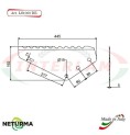 Right toothed knife for UNIFEED vertical mixer wagon LS 1000 DX - LUCLAR - (5 Pcs.