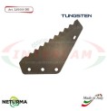 Right toothed knife for UNIFEED vertical mixer wagon LS 1000 DX - Tung - ITALMIX - (5 Pz)