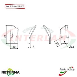 Lama per FRESA Carri UNIFEED LF 405 DX  PIEGATA -GILIOLI  (25 Pz.)
