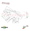 LS2016DX - Knife for mixer wagon UNIFEED Vertical - ITALMIX - (5 Pcs.)