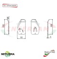 Lama per FRESA Carri UNIFEED LF 406 SX PIEGATA 30° - AGM  - (10 Pz.)