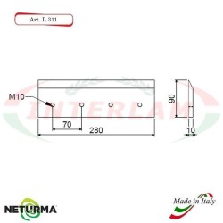 Lame per TRINCIA PAGLIA  L 311 - comp. WOLAG - (4 Pz.)