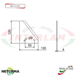 Lame per TRINCIA PAGLIA  L 312 - comp. GENERALMIX - (4 Pz.)