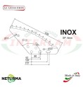 Right Knife for mixer wagons UNIFEED Vertical - LS 2016 DX - Inox - (1 Pcs.) - AGM