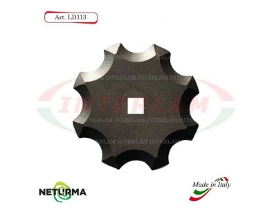LD113 - Knife for mixer wagons  UNIFEED - Toothed - Ø144 -SEKO -25 Pcs