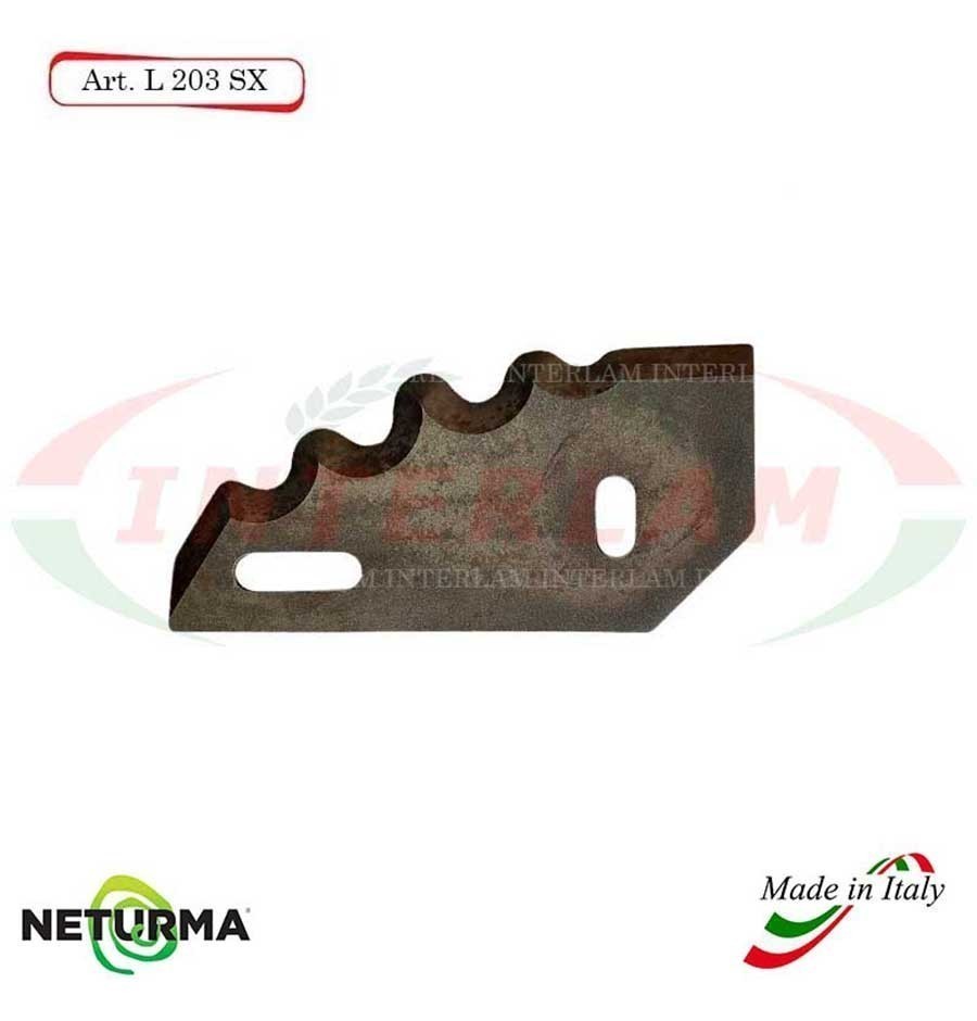 L203SX Lama per Carri UNIFEED - Dentata - Ø93 - GILIOLI - LUCLAR - STORTI - RBS - COMAG - ( 10 Pz.)