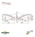 L203SX - Lama per Carri UNIFEED - Dentata - Ø93 - COMAG - ( 10 Pz.)
