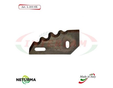 L203SX - Left toothed knife for UNIFEED horizontal mixer wagon - Ø93 - STORTI - (10 Pcs)