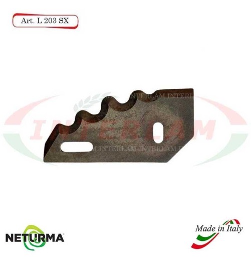 L203SX - Left toothed knife for UNIFEED horizontal mixer wagon - Ø93 - STORTI - (10 Pcs)