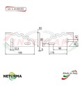 L203DX - Lama per Carri UNIFEED - Dentata - Ø93 - LUCLAR - (10 Pz.)