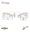 L200DX - Knife for mixer wagons UNIFEED - toothed - Ø80 - (10 Pcs.) - COMAG