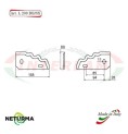 L208DX - Right - Knife for mixer wagons UNIFEED - toothed - Ø80 - (10 Pcs.) - GILIOLI