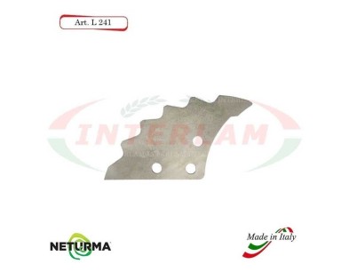 Knife for mixer wagons UNIFEED L241 toothed - Ø138 - (4 Pcs.)
