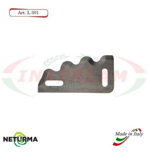 L301 - Knife for mixer wagons UNIFEED - toothed - Ø90  - BONINO