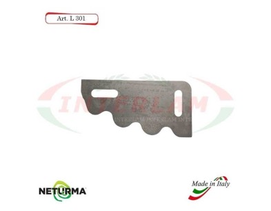 L301 - Knife for mixer wagons UNIFEED - toothed - Ø90  - BONINO