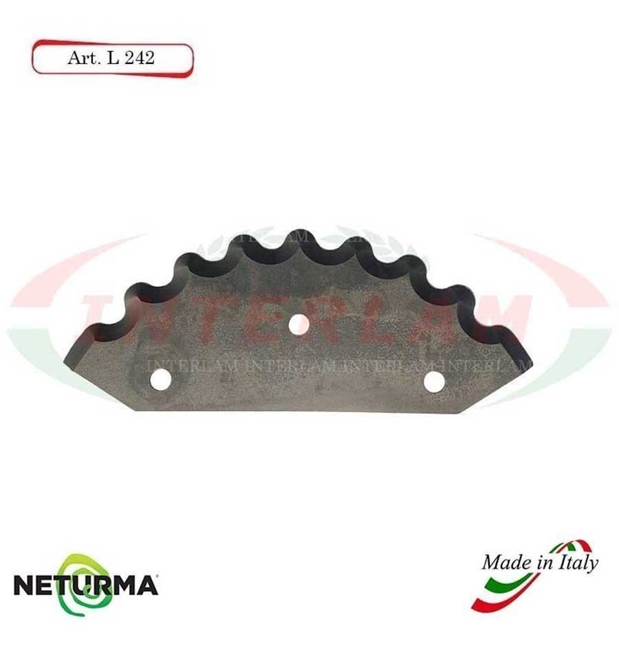 L242 - Lama per Carri UNIFEED - Dentata - Ø112 - (5 Pz.)
