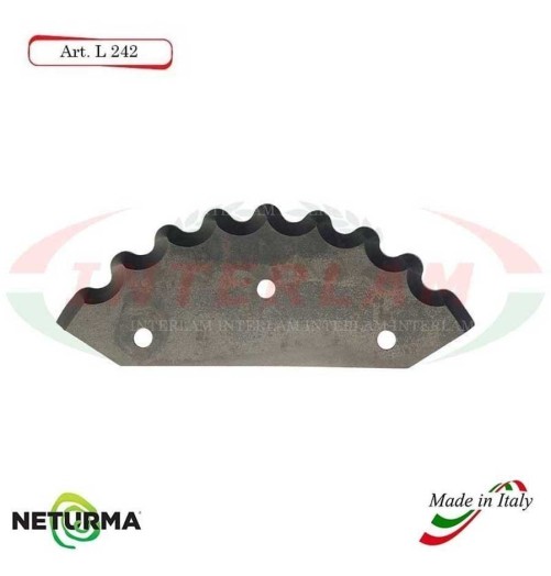 L242 - Lama per Carri UNIFEED - Dentata - Ø112 - (5 Pz.)