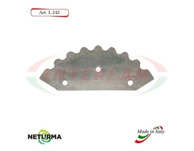L242 - Knife for mixer wagons UNIFEED - toothed - Ø112 - (5 Pcs.)