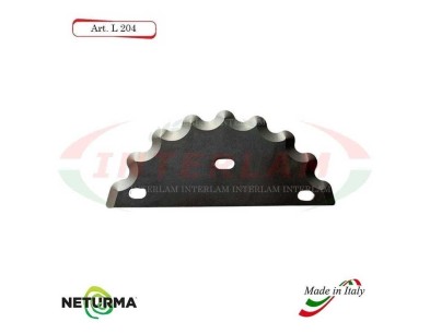 L204 - Lama per Carri UNIFEED - Dentata - Ø129 - SGARIBOLDI - (5 Pz.)