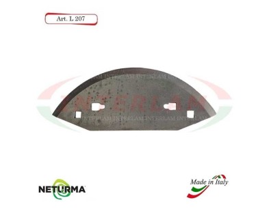 L207 - Lama per Carri UNIFEED - Liscia - Ø110 - STORTI (5 Pz.)