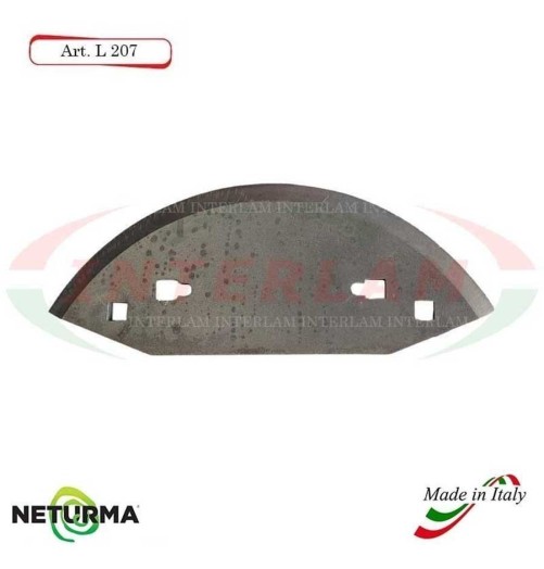 L207 - Lama per Carri UNIFEED - Liscia - Ø110 - STORTI (5 Pz.)