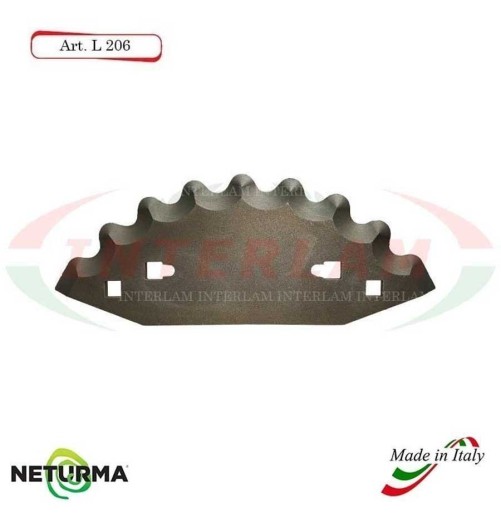 L206 - Knife for mixer wagons UNIFEED - toothed- Ø112 - STORTI (5 Pcs.)