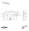 L209 - Knife for mixer wagons UNIFEED - toothed  - Ø97 - GILIOLI - ( 10 Pz.)