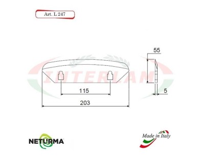 L247 - Lama per Carri UNIFEED - Liscia - Ø55 - STORTI - ST16800061 - (10 Pz.)