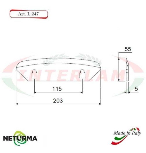 L247 - Knife for mixer wagons UNIFEED - Smooth - Ø55 - STORTI - ST16800061 - (10 Pcs.)