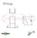 L224 - U -Knife for mixer wagons UNIFEED Smooth - STORTI - (10 Pcs.)