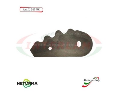 L246SX - Left - Knife for mixer wagons UNIFEED - Toothed  Ø91 - STORTI
