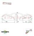 L246SX - Left - Knife for mixer wagons UNIFEED - Toothed  Ø91 - STORTI  - (10Pcs.)