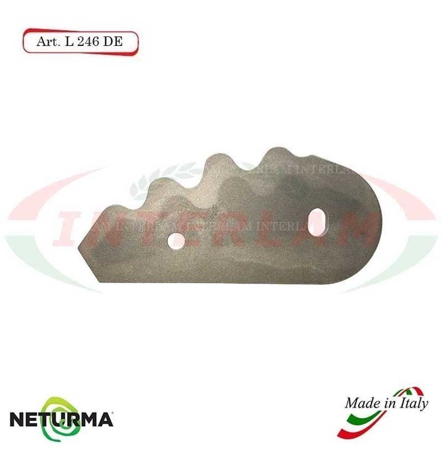 L246DX - Knife for mixer wagons UNIFEED -Toothed - Ø91 - STORTI - (10 Pcs.)