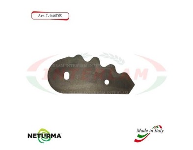 L246DX - Knife for mixer wagons UNIFEED -Toothed - Ø91 - STORTI - (10 Pcs.)
