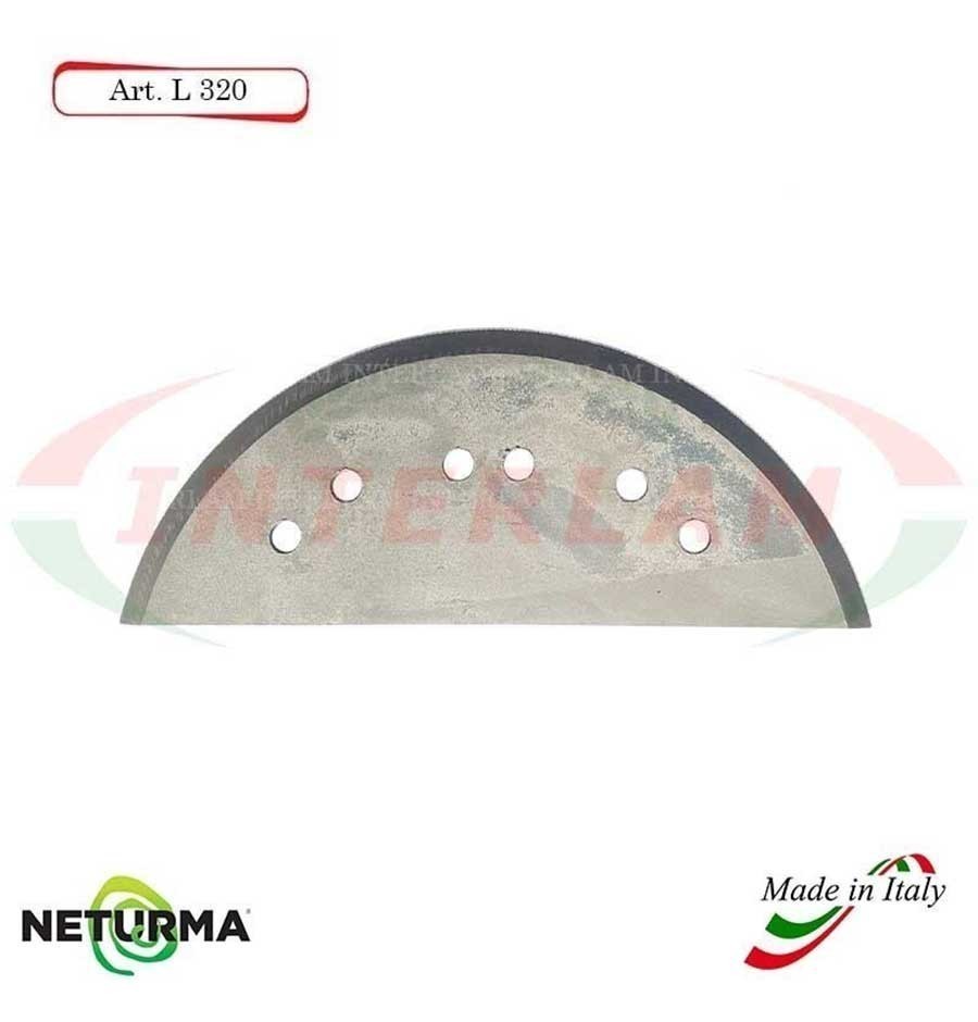 L320 - Knife for mixer wagons UNIFEED - Smooth - Ø142 - MARMIX - ALIECO - (5 Pz.)