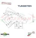 Lama Per Carri UNIFEED LS 2016 DX - Tungsteno Dentata - (5 Pz.) - PAGLIARI