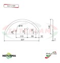 L328 - Lama per Carri UNIFEED - Liscia - Ø140 - MARMIX - (2 Pz.)