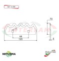 L202 - Knife for mixer wagons UNIFEED Smooth - Ø70- MARMIX  - (10 Pcs.)